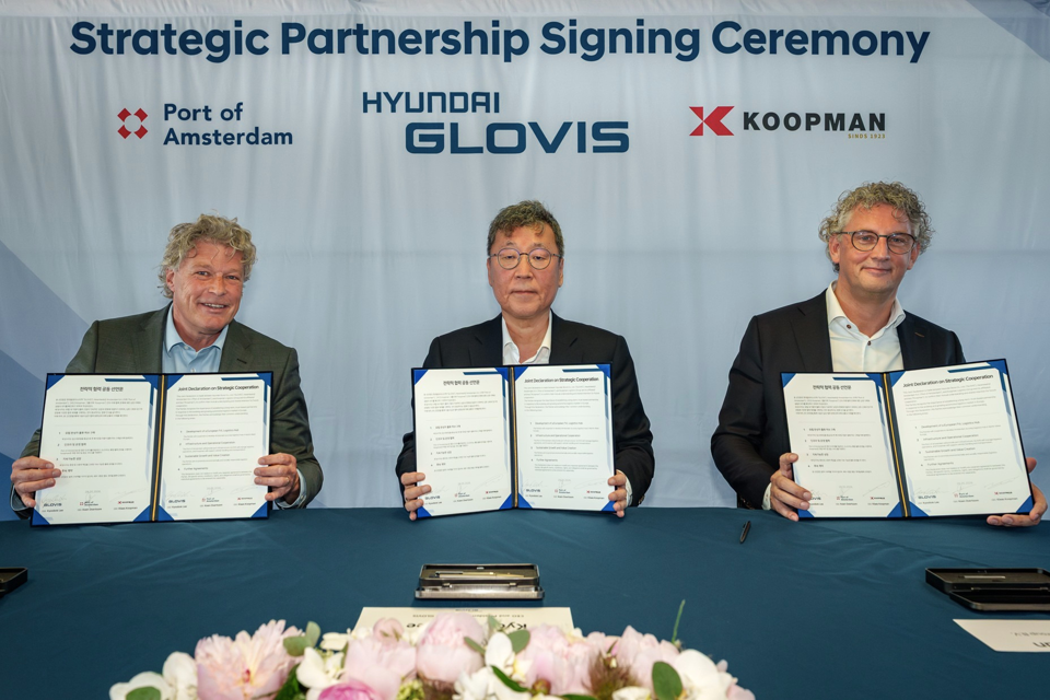 Strategische samenwerking met Hyundai GLOVIS en Port of Amsterdam
